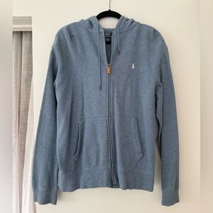 Ralph Lauren Men's Zip-Up Blue Sweater